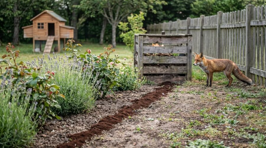 présence renard jardin
