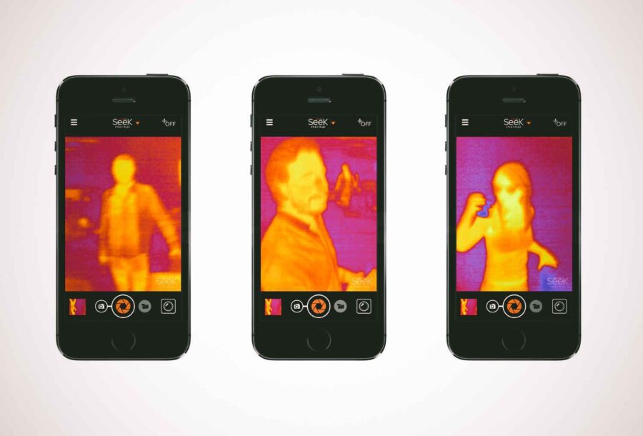 Smartphone iPhone vision thermique