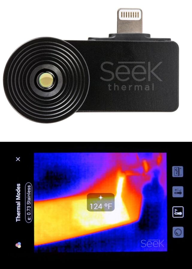 Smartphone avec caméra thermique