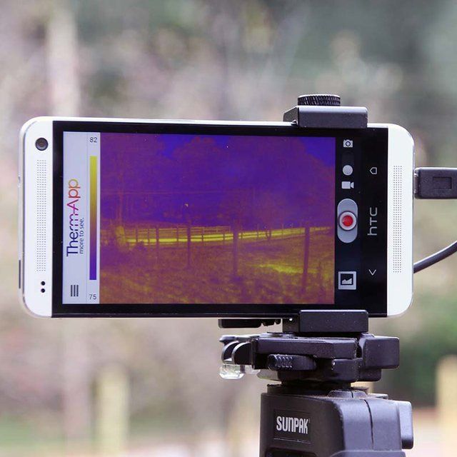 Utilisation application caméra thermique