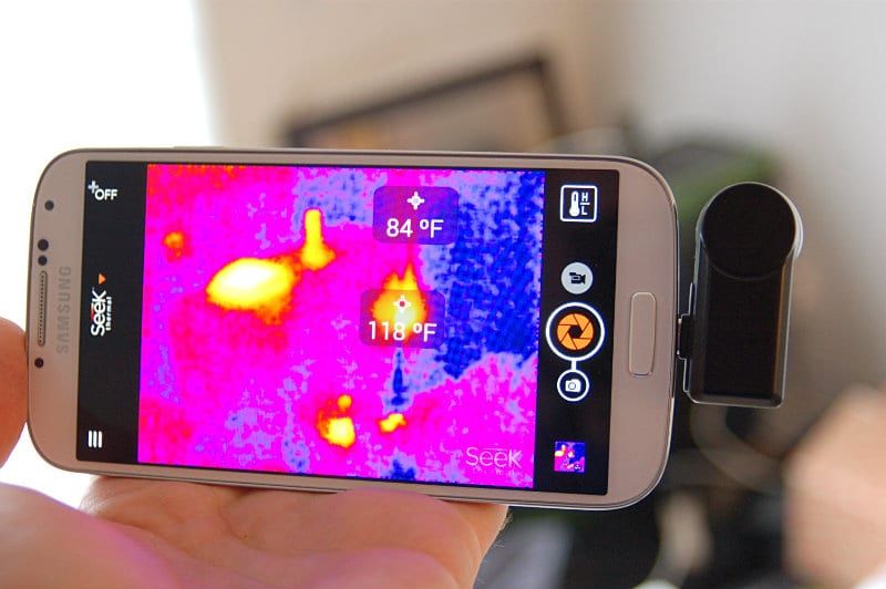 Utilisation application caméra thermique